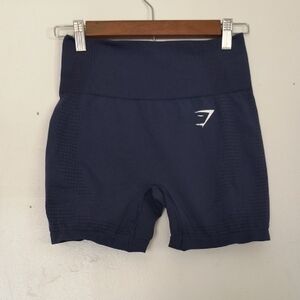 Gymshark Vital Seamless Dark Blue Shorts Sz Small Women